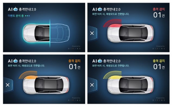 파인디지털이 신기능 AI 충격안내 2.0을 선보였다. (사진= 파인디지털)