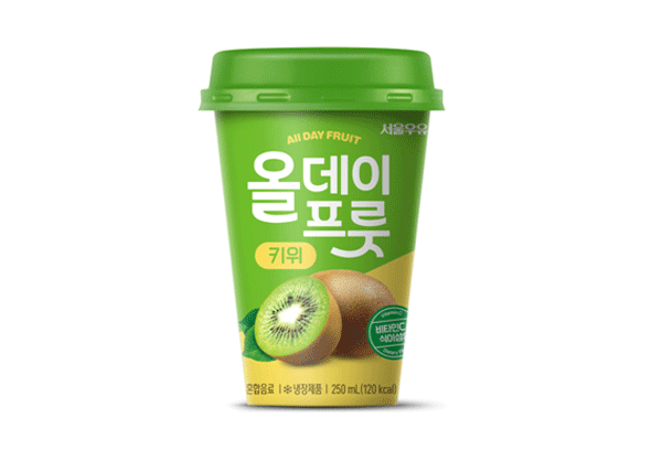 250㎖ 용량 과즙 음료 '올데이프룻 키위' (사진=서울우유협동조합) 