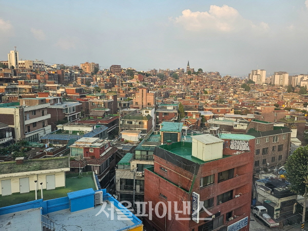 '한남뉴타운' 재개발 사업이 진행되는 지역의 전경. (사진=박소다 기자)