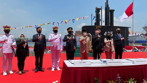 대우조선해양, 1400t급 인도네시아 잠수함 3번함 성공적 인도