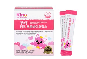 [신상품] 동원F&B '키누 핑크퐁 키즈 프로바이오틱스'