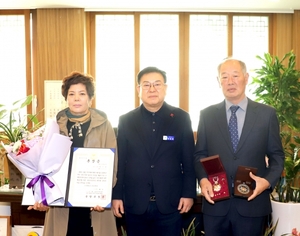 영광군, 6.25전쟁 참전 故윤병석 일병·최인원 상병 화랑무공훈장 전수식