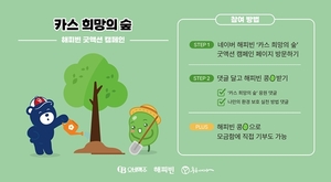 오비맥주, 네이버 해피빈과 '카스 희망의 숲' 굿액션 캠페인