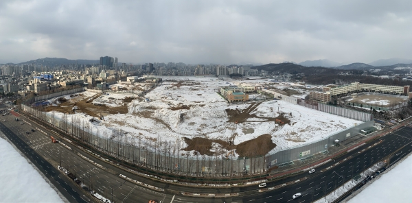 서울 강동구 둔촌주공아파트 재건축 사업지 전경. (사진= 현대건설)