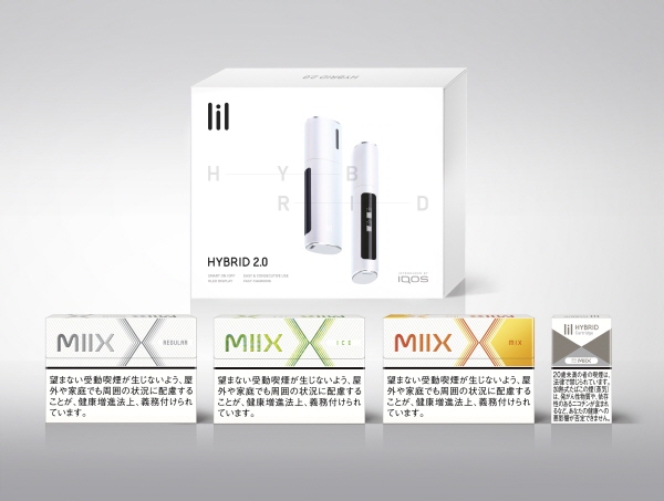 일본 판매용 '릴 하이브리드 2.0'과 전용스틱 '믹스' (사진=KT&G)