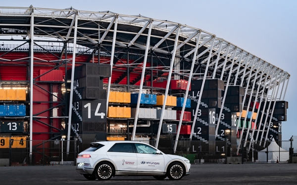 현대차가 FIFA에 월드컵 최초 친환경 운영 차량을 제공한다. (사진=현대차)