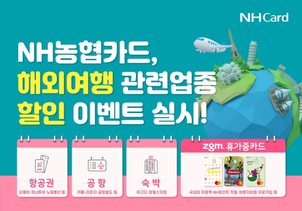 'NH농협카드 해외여행 관련 할인 이벤트' 포스터 (사진=NH농협카드)