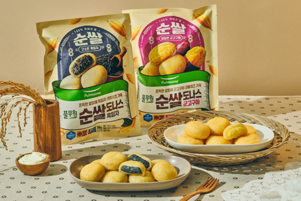 풀무원이 출시한 신상품 '순쌀도나스' 2종. (사진=풀무원)