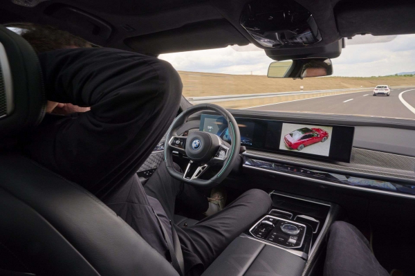 BMW 레벨3 자율주행 시연 장면 (사진=BMW)