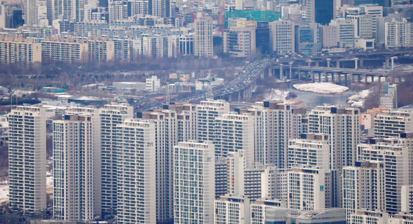 지난달 23일 찍은 서울 아파트 단지 모습. (사진=연합)