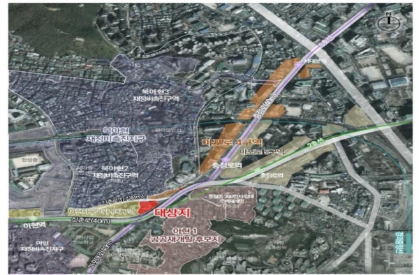 마포로4 도시정비형 재개발구역 제1지구 정비구역 위치도(사진=서울시)