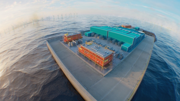 세계 최초 인공 에너지섬 '프린세스 엘리자베스섬' 조감도. (사진=LS전선)