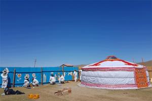 유한양행, 몽골서 '게르도서관' 짓기 봉사