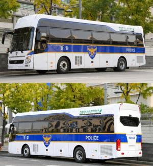 현대차, 고속형 '경찰 수소전기버스' 최초 공개