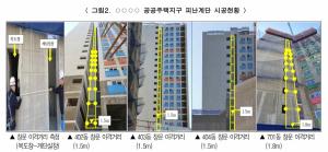 SH 아파트 '화재 생명줄' 피난계단 불량 설계·시공 적발