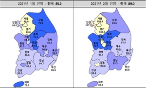 서울 주택경기 전망치 8개월來 100선 회복···"공급대책 기대감"