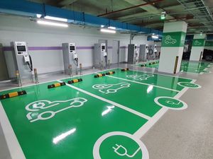 삼성동 무역센터, 국내 최대 전기차 '급속충전소' 오픈