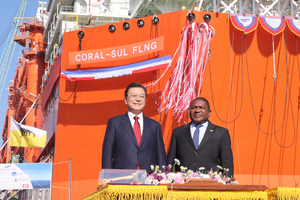 삼성重, 3조원 규모 FLNG 건조···모잠비크에 인도
