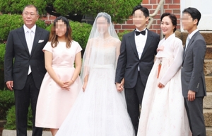 정의선 회장 장녀 결혼식···재계 총수·현대家 대거 참석