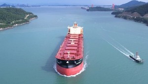 한국조선해양, 세계최초 'AI 선원' LNG 추진선 인도