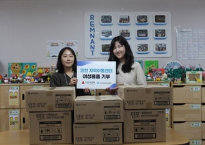 에스티젠바이오, 인천 지역아동센터에 생리대 기부